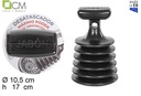 Desatascador potente fuelle manual negro (pastilla de jabón)