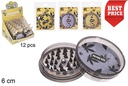 Grinder oro/plata 2 partes 6 cm