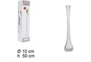 Florero cristal lungo relieve 50 cm