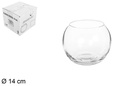 Florero cristal bola 14 cm