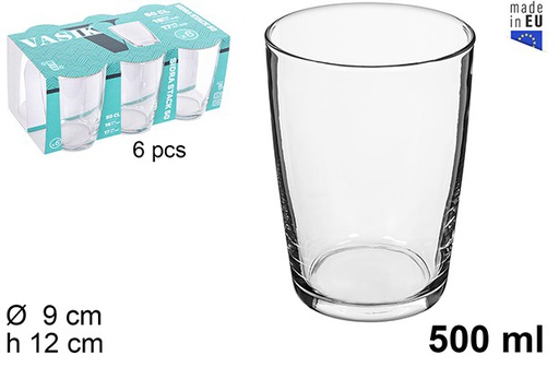 [205922] Crystal glass for cider Vasik 500 ml