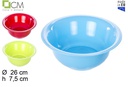 Plastic basin assorted colors 2 l.