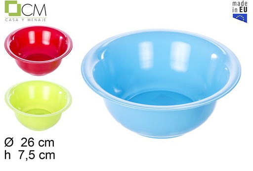 [102814] Plastic basin assorted colors 2 l.