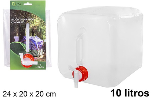 [110761] Bidon plastico con grifo 10 litros