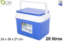Geladeira azul 20 l.