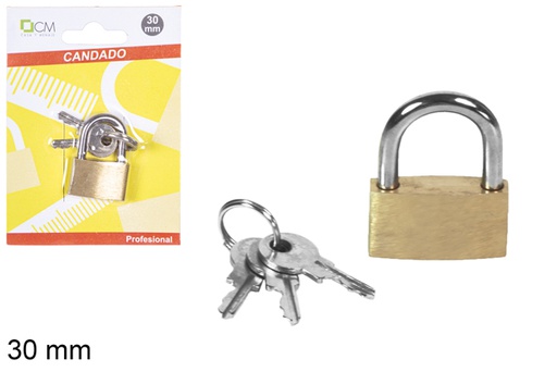 [110750] 30 mm bronze security padlock