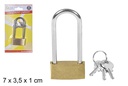 Candado largo de seguridad bronce 40 mm