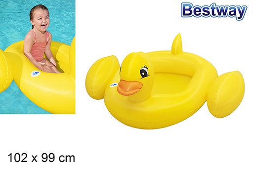 [206124] Children's duck inflatable boat 102x99 cm