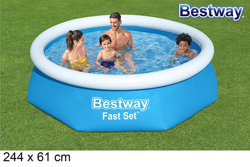 [206131] Round inflatable ring pool 244x61 cm