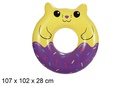 Flutuador inflável donut gato 114x119 cm