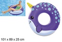 Flutuador de donut inflável Narval 101x89 cm