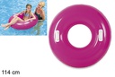 Flotador hinchable violeta 114 cm