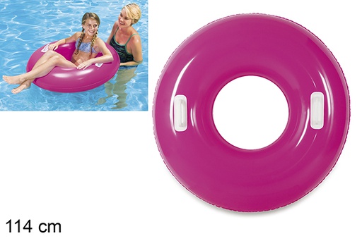 [206148] Flotador hinchable violeta 114cm