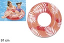 Flotador hinchable decorado rojo coral 91 cm