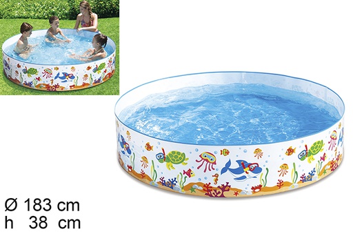 [206161] Piscina hinchable decorado bosque 183x183x38cm