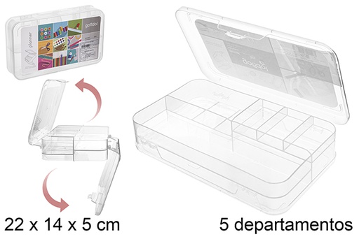 [111920] Caja plastico organizadora 5 departament