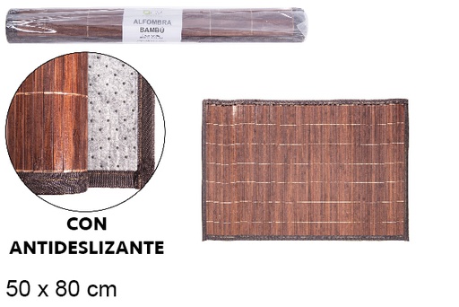 [111679] Mahogany bamboo rug 50x80 cm