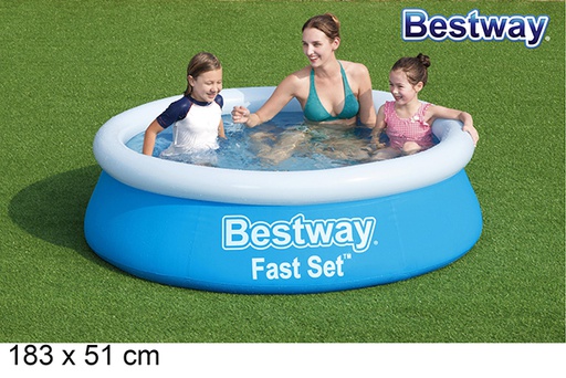 [204887] Round inflatable pool 183x51 cm