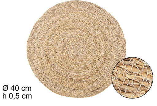 [111550] ROUND SEAGRASS PLACEMAT 40CM