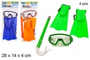 Pack 4 pieces of diving in bag