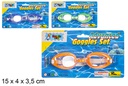 Swimming goggles in blister