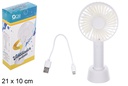 Ventilador manual USB colorido 21x10 cm