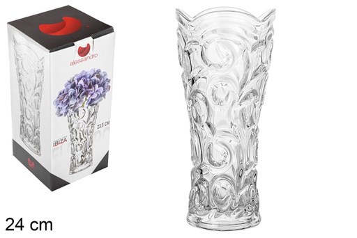 [111928] Vase en verre Ibiza 24 cm