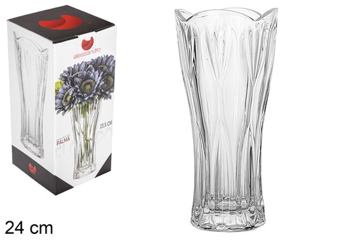 [111930] Vase en verre Palma 24 cm