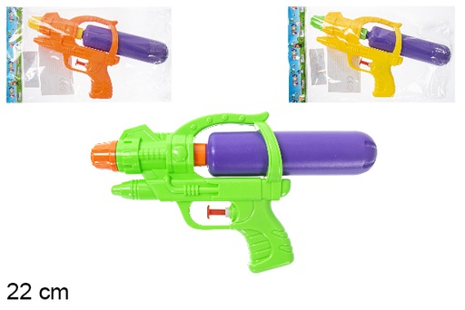 [112258] Pistola ad acqua colori assortiti 22 cm