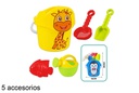 Beach animal bucket colors 5 accessories