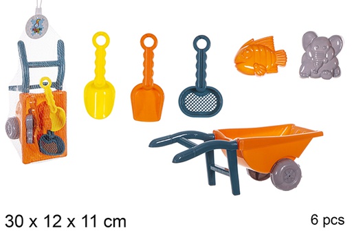 [112287] Beach wheelbarrow colors 6 accessories