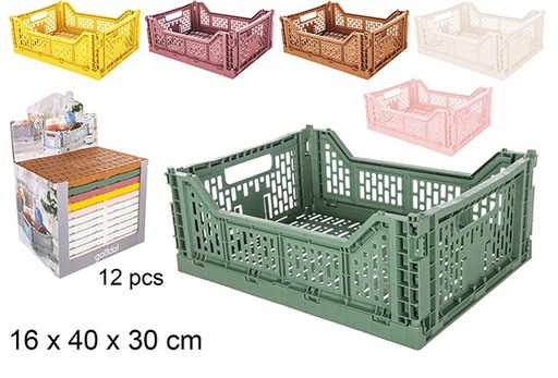 [111911] Caja plástico plegable grande 16x40x30 cm