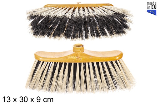[111805] Broom brush 2 colors wood effect