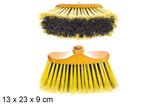 [111829] Cepillo escoba pequeño amarillo/negro