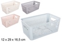 Cesta plástico organizadora apilable colores surtidos