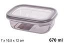 Fiambrera con tapa Peggy 670 ml