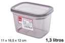 Fiambrera con tapa Peggy 1,3 litros