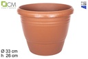 Maceta plástico Calpe terracota 33 cm