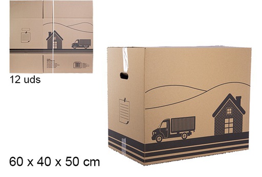 [112291] Caja cartón multiusos marrón s-16 60x40x50 cm