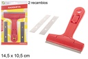 Rasqueta con 2 hojas de recambio