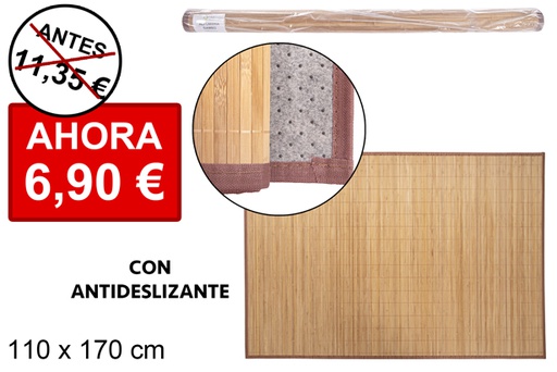 [112004] Alfombra bambu natural 110x170cm