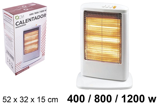 [112110] Calentador halogeno 3 niveles potencia 400/800/1200w