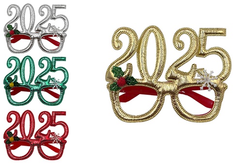 [112381] Christmas glasses 2025 assorted colors  