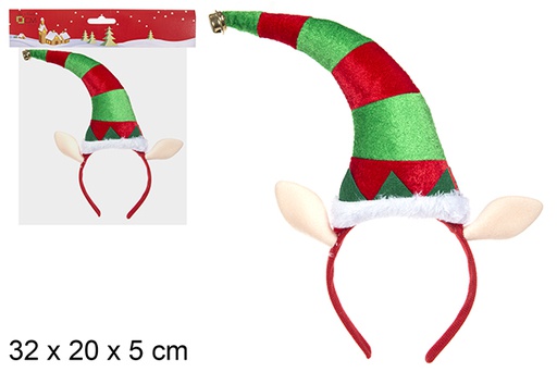 [112385] Christmas headband decorated elf color