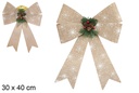 Lazo Navidad decorado con piña 30x40 cm