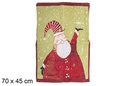 Funda silla decorada Papa Noel 70x45 cm