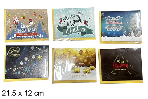 [111826] ASSORTED DECORATED CHRISTMAS CARD