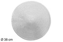 Salvamantel metalizado plata 38 cm