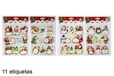 Etiquetas regalo figuras Navidad surtido