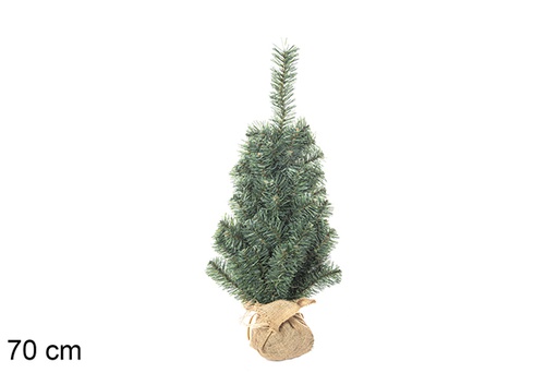 [113610] Arbol navidad pvc/hierro 70 cm base yute